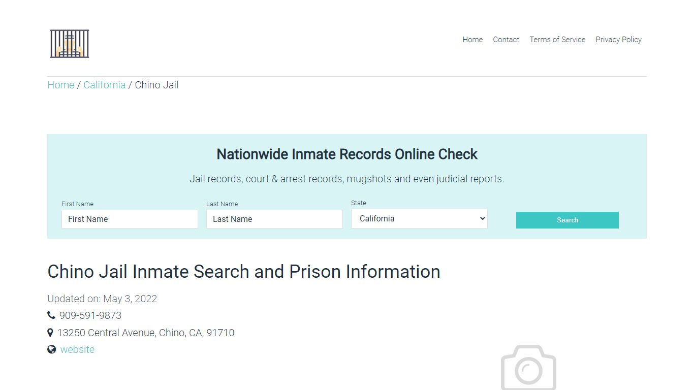 Chino Jail Inmate Search, Visitation, Phone no. & Mailing ...